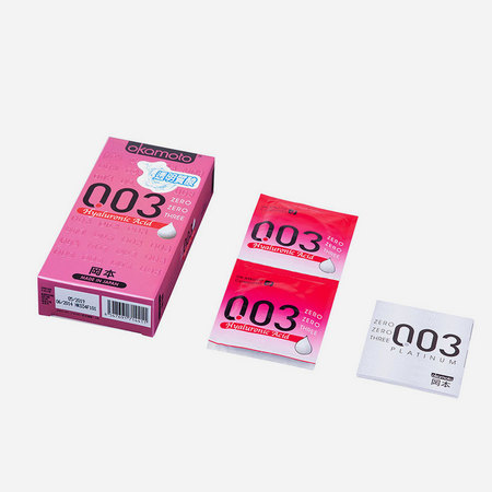 冈本okamoto 避孕套 003透明质酸6片装
