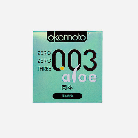 冈本okamoto 避孕套 003芦荟超薄3片装