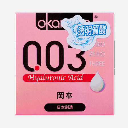 冈本okamoto 避孕套 003透明质酸3片装