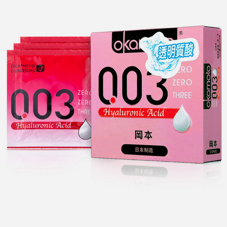 冈本okamoto 避孕套 003透明质酸3片装