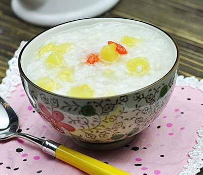 清新菠萝减肥粥 每日一餐拒热量_减肥