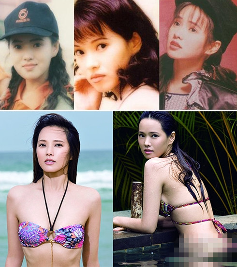伊能静今昔婚照对比： 　　相比昔日的幸福三口之家，如今的姐弟恋真的会幸福吗？虽然整体容貌没怎么变老，皮肤也很紧实，但是下图婚纱照，下颌角和下巴似乎长变了，下图中的下巴太翘了，整张脸显得太弯了。 伊能静今昔对比照： 　　相比刚出道时的写真照，如今的伊能静更显妩媚，年轻时有点婴儿肥，旧照更加清纯，如今稍显妖媚。不过46岁还能保持这么好的身材真心不容易。 伊能静今昔对比照，早期公开承认割双眼皮，而近几年这张脸越发年轻了，和王菲一样都45岁了，容貌比王菲更自然，至少面部表情还算自然，只是今昔对比这脸型变化太大了。左图脸型除了大，脸有点歪，眼睛也好小。 伊能静未PS照片： 　　没有了PS修容，化妆后的伊能静容貌也挺显老，下巴处有了赘肉，面部也没有那么小巧，左图素颜照完全就是菜场大婶，46岁她真实容貌是这样吗？ 伊能静卸妆前后对比照： 　　伊能静多次与男友走红毯，因为皮肤紧实白皙，化妆后丝毫看不出年龄，可是卸妆后拉黄皮肤，松弛的面部肌肤，这真的是同一个人吗？？？