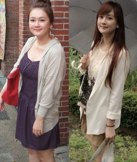 台湾胖美女李姮陵减肥前后