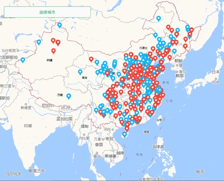 中国卒中急救地图