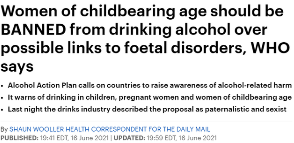 世卫组织称育龄妇女应禁止饮酒，酒精对后代的影响到底有多大？