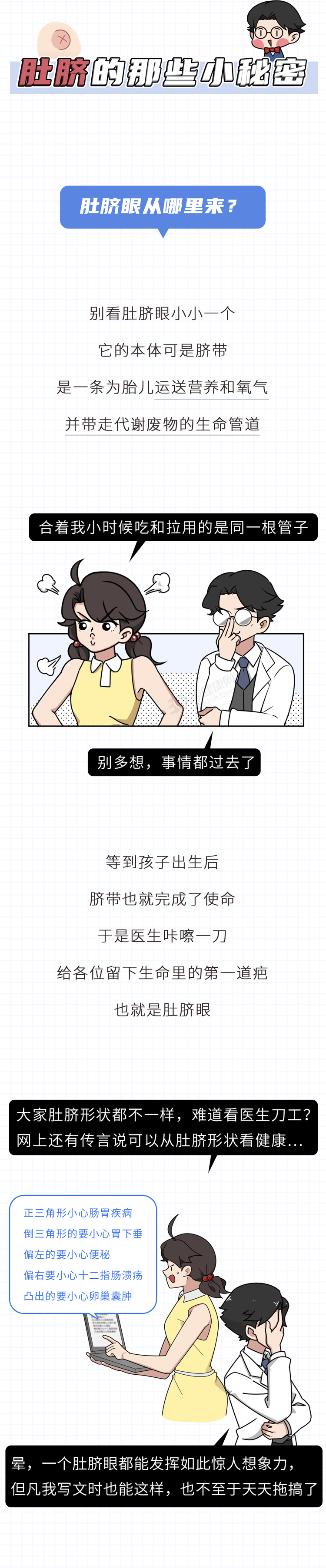 为什么不能乱抠肚脐眼？原来肚脐眼连的根本不是肠子！涨知识了