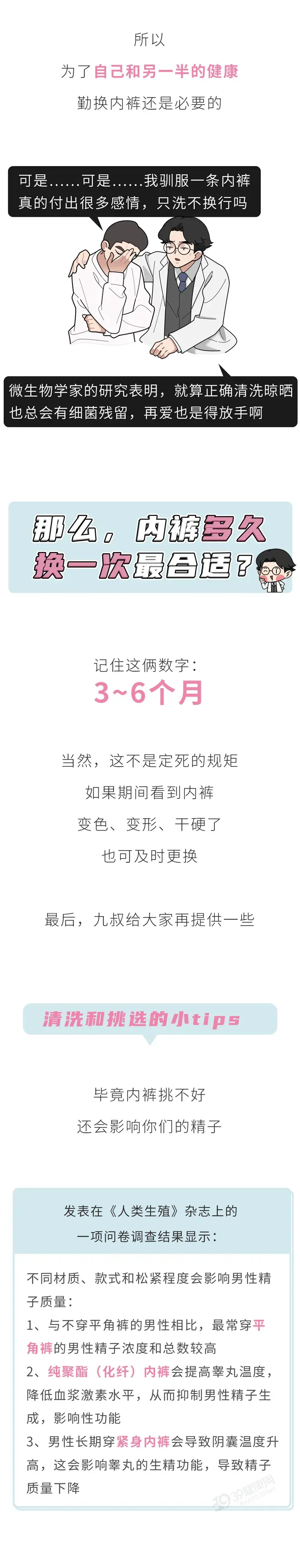 男人的内裤有多脏?多久换一次?提醒:2种内裤会伤精,要少穿