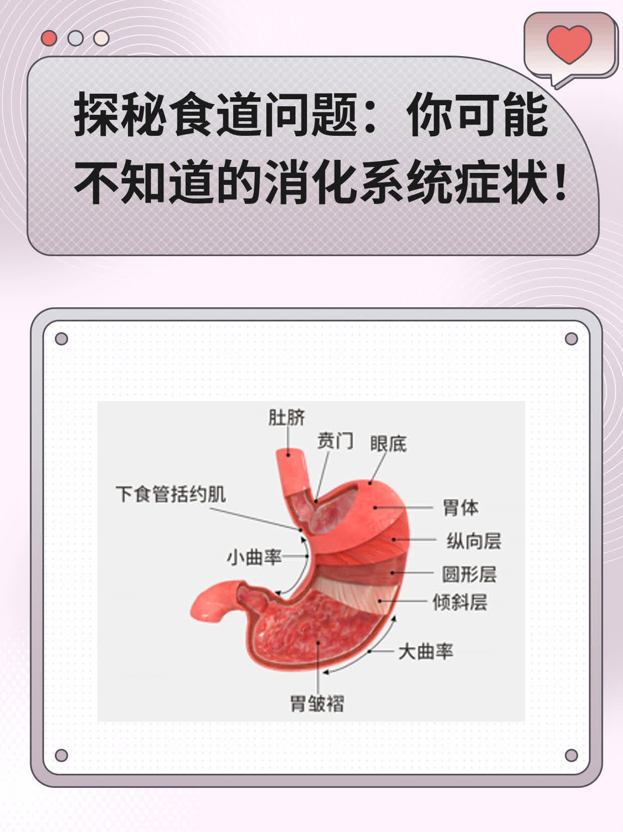 🌟探秘食道问题：你可能不知道的消化系统症状！✨