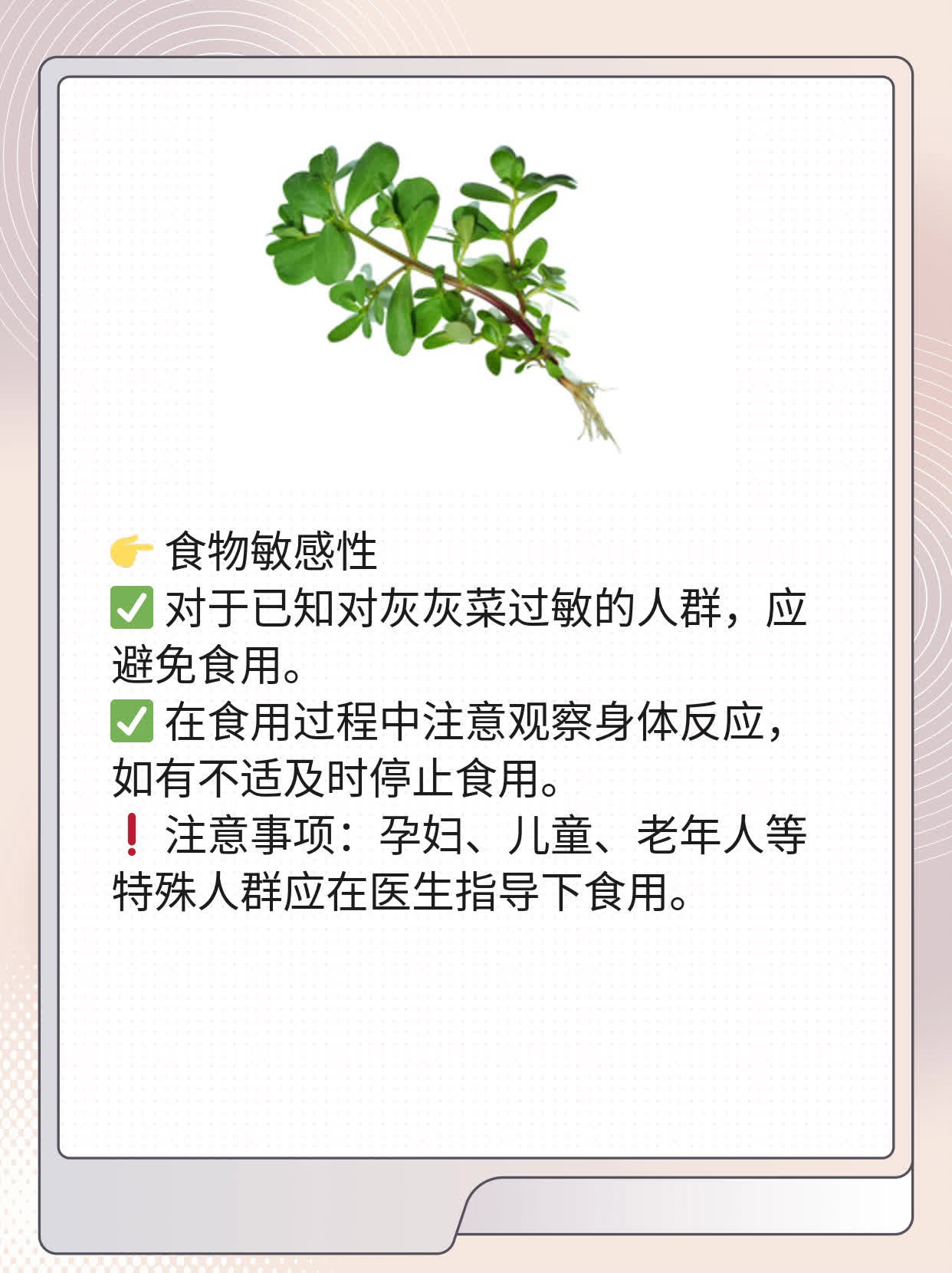 「揭秘」吃灰灰菜的好处&禁忌！这样吃最健康！