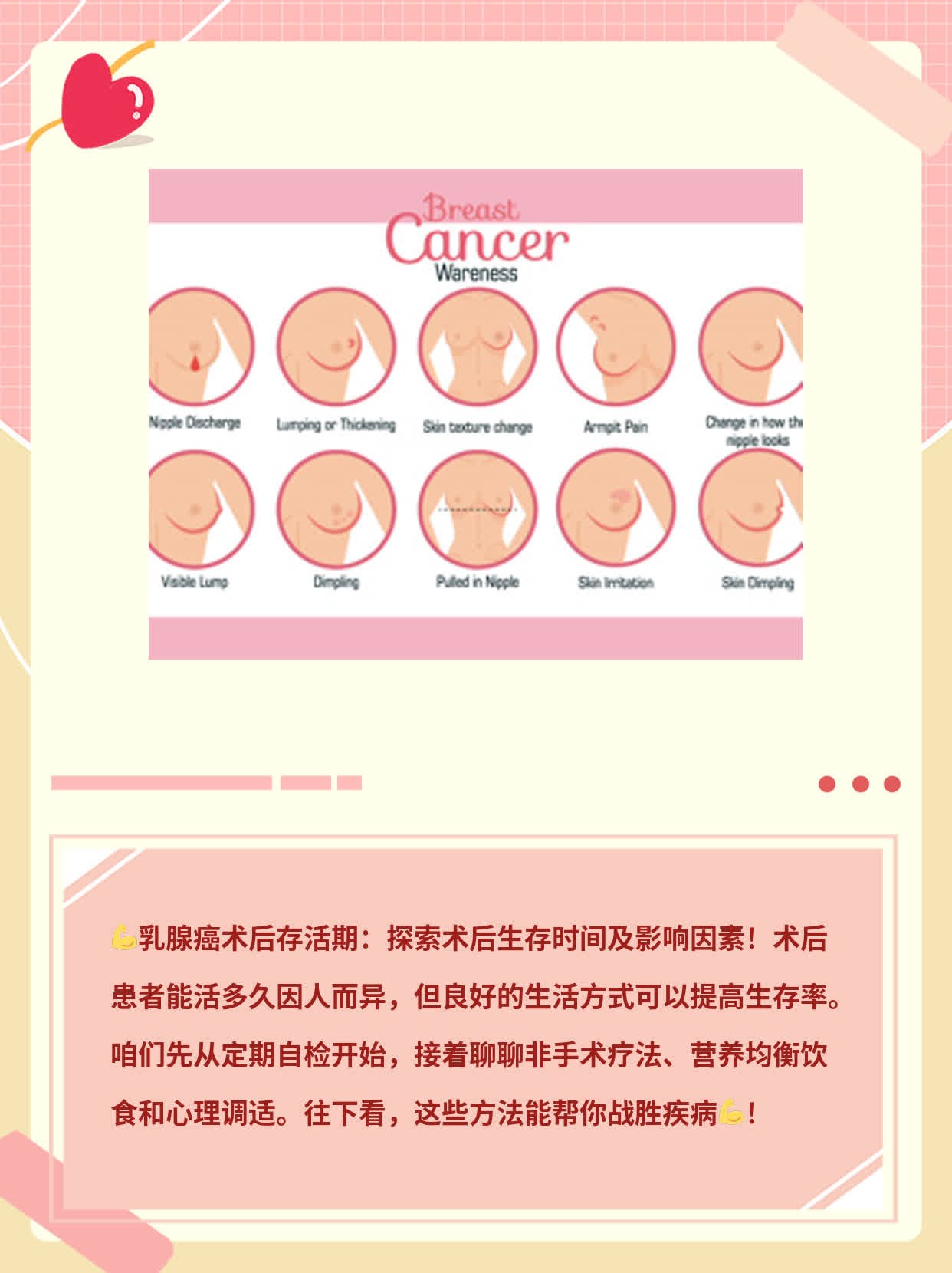 「乳腺癌术后存活期」：探讨术后生存时间及影响因素
