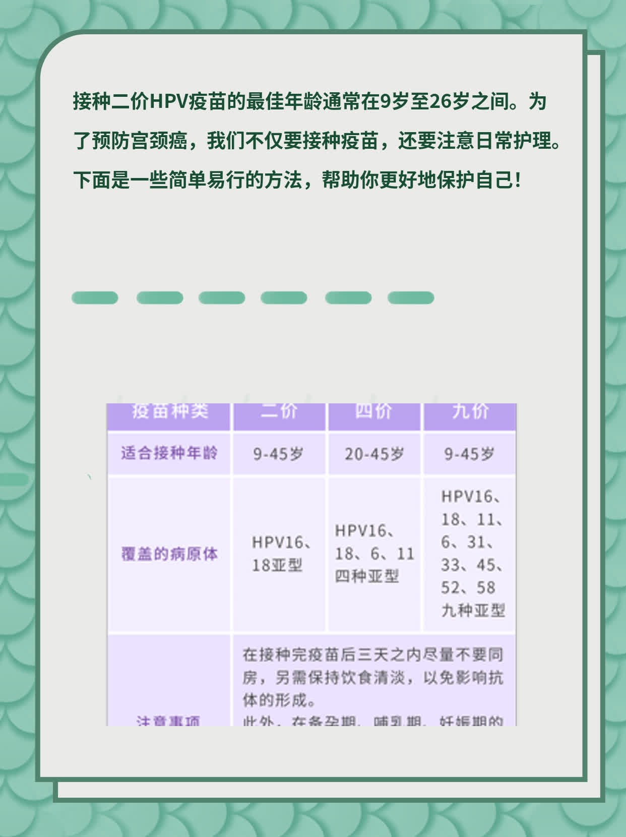 「接种二价HPV」：揭秘最佳年龄段！