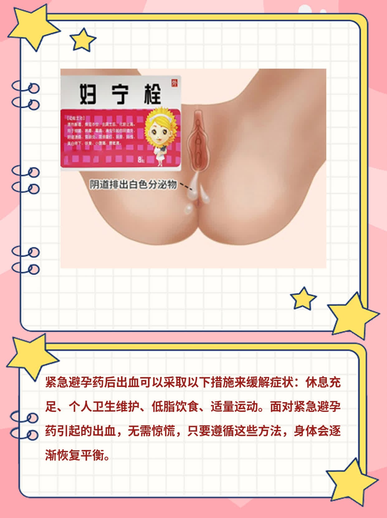 紧急避孕药后出血处理法