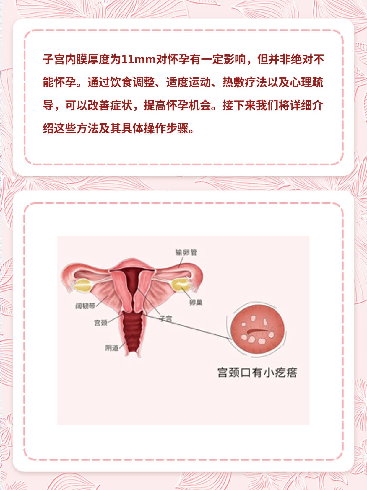 11mm子宫内膜对怀孕的影响有多大？