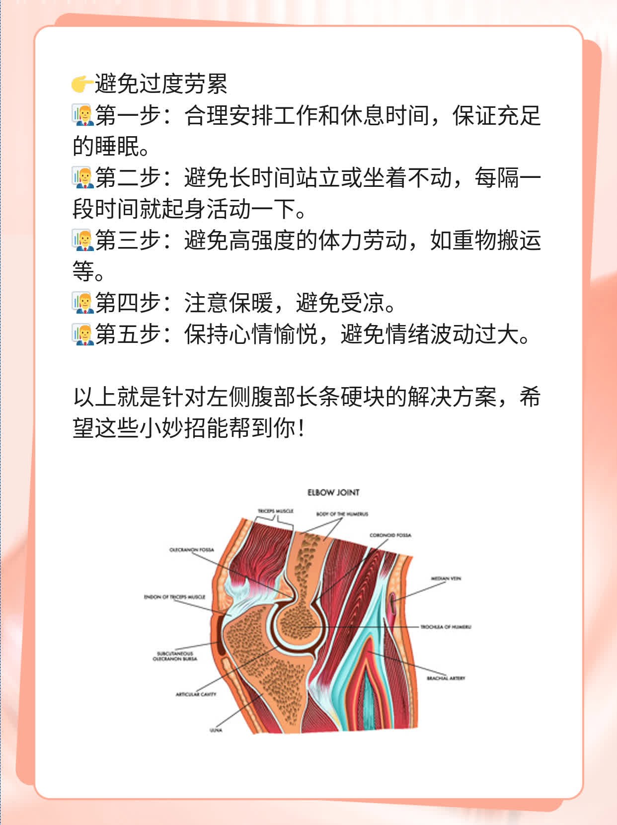 解密左侧腹部长条硬块之谜！